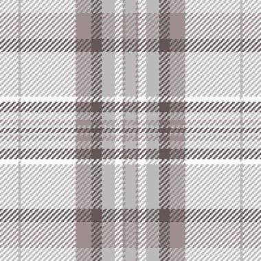 Beyaz ve pastel renklerde ekosesiz deseni olan vektör arkaplan tekstil desenli tartan kumaşı.