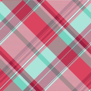 Bahçesiz kumaş taşıyıcısı, ingiliz arkaplan desenli tartan. Kırmızı ve açık renk paletinde yorgan kumaş dokusu kontrolü.