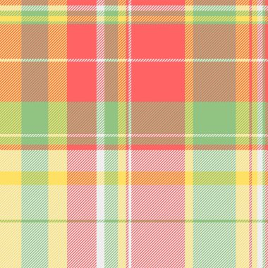 İllüstrasyon kusursuz kontrol geçmişi, evlilik tartan vektör dokusu. Kırmızı ve beyaz renk paletinde ikon kumaş desenli ekose.