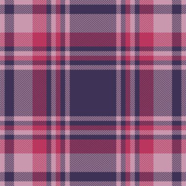 Ekose kontrol deseni pembe. Kusursuz kumaş dokusu. Tartan tekstil baskı tasarımı.