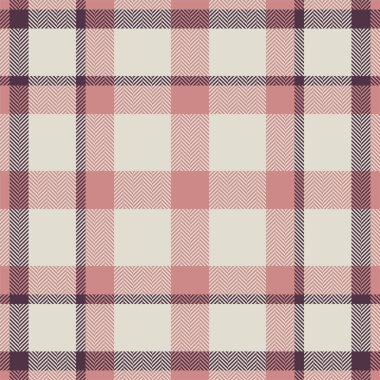 Ekose kontrol deseni pembe. Kusursuz kumaş dokusu. Tartan tekstil baskı tasarımı.