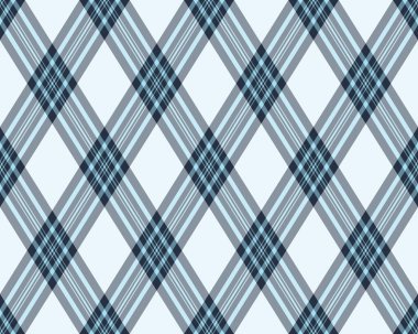 Argyle geometrik eşkenar dörtgenin kusursuz deseni. Harlequin duvar kağıdı tasarımını kontrol et. Web geçmişi için klasik elmas şekilli tekstil malzemesi, baskı kumaşı, kazak, ambalaj kağıdı, hediye kartı, davetiye.