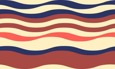 Dalgalı, parlak renklerde dalgalı çizgileri olan soyut bir arka plan, dalgalı, sıvı bir etki yaratıyor. Düz kıvrımlar ve dokulu çizgiler tasarıma zarafet, yaratıcılık ve canlılık ekler. Bu vektör dokunuşu, duvar kağıdı, tekstil veya grafik kullanımı için idealdir