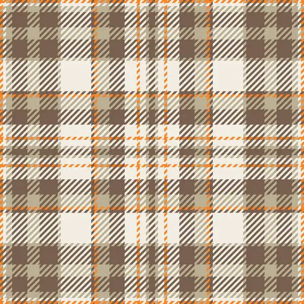 Yüzey arkaplan kontrolü, tasarım dokusu kusursuz vektör. Argyle tekstil ekose kumaş turuncu ve beyaz renk paleti.