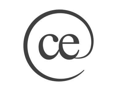 CE logosu, daire şeklinde e-posta işareti tarzında iki harften oluşuyor. Şirketin C ve E yuvarlak logosu