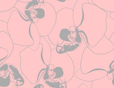 El çizimi çiçek desenli vektör tasarımı. Çiçekler basit süsler çiziyor..