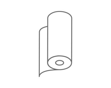 Tekstil rulo vektör simgesi. Kağıt tüp illüstrasyon tasarımı mutfak havlusu, halı, kaydırma ne adam ya da kumaş.