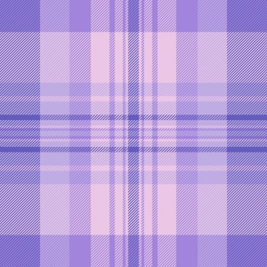 Güçlü arka plan ekose vektörü, kumaş desenli tartan tekstili. Işık ve çivit renk paletinde desensiz kumaşı kontrol et.