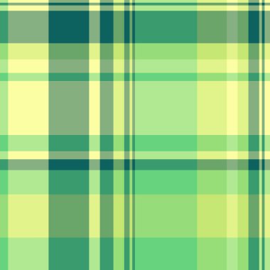 Nazik desenli kumaş ekose, ekose renkli, dikişsiz kumaş. Vektör arkaplan kontrolü dokusu yeşil ve kireç rengi paletinde.