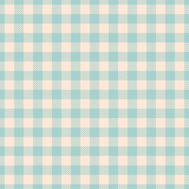 Renkli tartan desen kontrolü, tüylü dikişsiz kumaş tekstili. Işık ve antika beyaz renk paletinde simetri vektör ekoseli arkaplan.