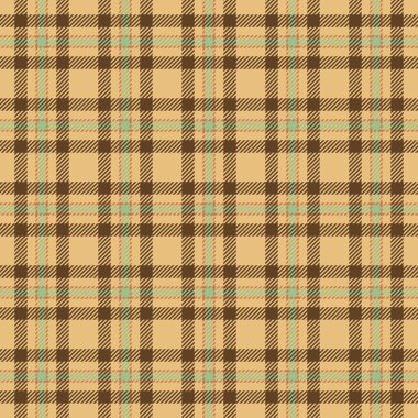 Kadın özgeçmişi, ekoseli kumaş, gurur dokusu kontrolü. Turuncu ve kehribar renk paleti ile tekstil kumaş vektörü tartanı kontrol ediliyor.