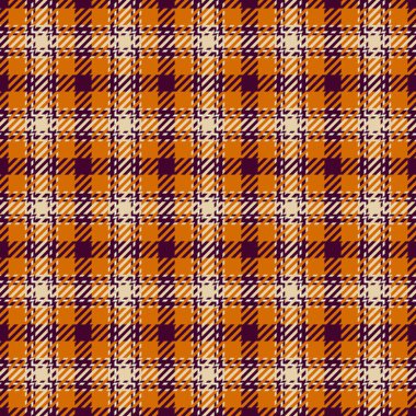 Tekstil kontrolü kumaşı, kavisli tartan dokusu deseni. Kare ekosesiz arkaplan vektörü koyu ve açık renk paletinde.