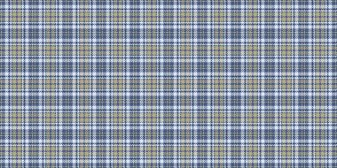 Koleksiyon tartan kumaş vektörü, sahne arkası kontrol kalıbı. Mavili ve açık renk paleti ile renksiz desensiz ekose tekstil.