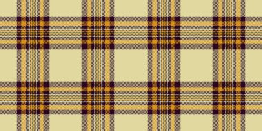 Livingroom tartan vektörünü kontrol et, İspanyol kumaş tekstili. Koyu ve açık renk paletinde iz dokusu desensiz ekoseli.