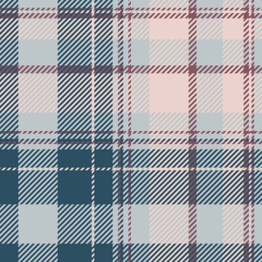 Dokuma kumaş desenli, kumaş desenli, dikişsiz. Gökyüzü gri ve cyan renk paletinde canlandırma arkaplan vektör ekoseli denetimi.