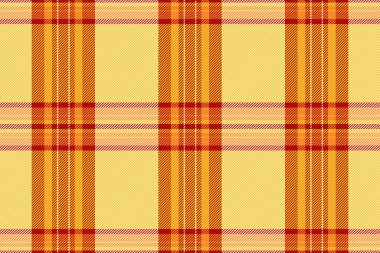 Kumaş dokusu arkaplanı açık, katman vektör kontrolü tekstil. Tumerik ve bisque renk paletinde ekose desenli yumuşak bir kumaş..