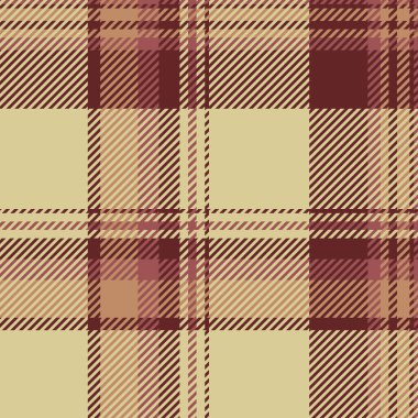Diwali tartan dokusu, Japon vektör ekosesiz. Filigran tekstil kumaş deseni kırmızı ve sarı renk paleti ile kontrol.