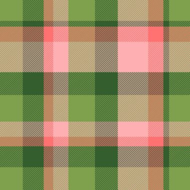 Çin yeni yılı kumaş kumaş dokusu, yetenek vektör desenli tekstil. Yeşil ve kırmızı renk paleti ile otelin arka planı kusursuz ekose denetimi.