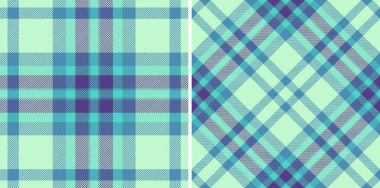 Tekstil ekose vektör desenli, pürüzsüz kumaş arkaplan dokusu tartan kontrolü. Soğuk renklerde olsun. Kadınlar için şık eşarplar.