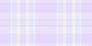 Sahne tekstil kareli arka plan, kıyafet dokusu kusursuz vektör. Giysi desenli tartan kumaşı açık ve beyaz renk paletinde kontrol et.