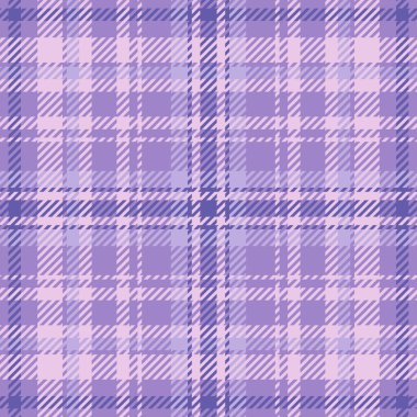 Noel süsü desenli tekstil dokusu, yaratıcı özgeçmiş kontrolü tartan. Işıkta ve menekşe rengi palette sekssiz vektör kumaş ekoseli.