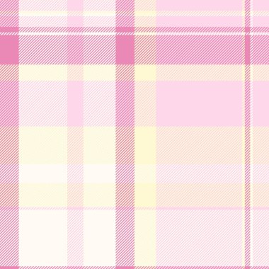 Süslü desenli vektör tartan, dikişsiz kumaş ekose. Geometri arka planı ışık ve fildişi renk paletinde tekstil desenini kontrol et.