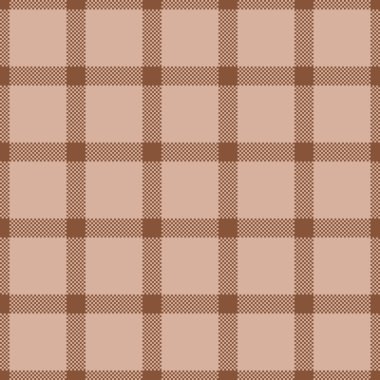 Noel ekoseli ekose kumaş, dikişsiz kumaş deseni. Yaratıcılık tekstil vektör arkaplan dokusu turuncu ve açık renk paletinde.