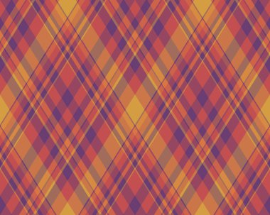 Argyle geometrik eşkenar dörtgenin kusursuz deseni. Harlequin duvar kağıdı tasarımını kontrol et. Web geçmişi için klasik elmas şekilli tekstil malzemesi, baskı kumaşı, kazak, ambalaj kağıdı, hediye kartı, davetiye.