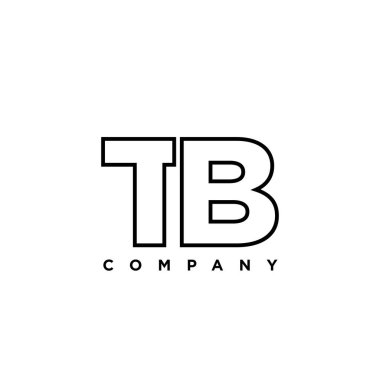 Moda harfi T ve B, tüberküloz tasarım şablonu. Şirket kimliği için asgari monogram tabanlı logotype.