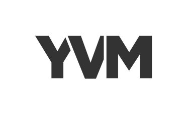 YVM logo tasarım şablonu güçlü ve modern kalın metinlerle. Basit ve minimal tipografi içeren ilk tabanlı vektör logosu. Moda şirket kimliği.