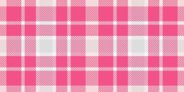 Bebek kusursuz vektör arka planı, felç dokusu tartan deseni. 1960 'ların ekose kumaşı kırmızı ve gainsboro renk paleti ile kontrol.