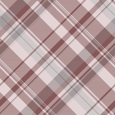 Tekrarlanmayan arka plan kumaşı, baskı dokusu tartan. Ekose desenli tekstil vektörünü beyaz ve kırmızı renk paletinde göster.