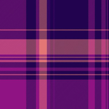İnternet dokusu ekose kumaş, renk vektör kontrolü kusursuz. Tekstil tartan arkaplan desenini koyu ve mor renk paletinde kat.