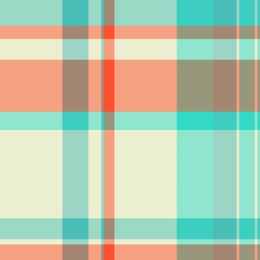 Vektör şablonunu, şapka ekoseli kumaşı kutlayın. Düz kumaş dikişsiz desenli tartan açık ve gök mavisi renk paleti.