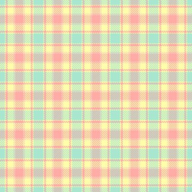 Kusursuz kontrol tekstili, doku arka plan ekoseli vektörü. Işık ve kireç rengi paletinde asgari tartan kumaş deseni.