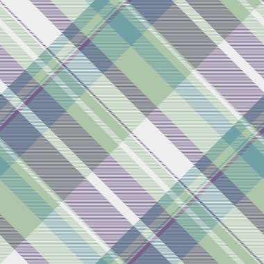 Gençlik kumaş dokusunu kontrol et, alan arkaplan desenli tartan. Meslek ekose tekstil vektörü pastel ve beyaz renk paletinde pürüzsüz.