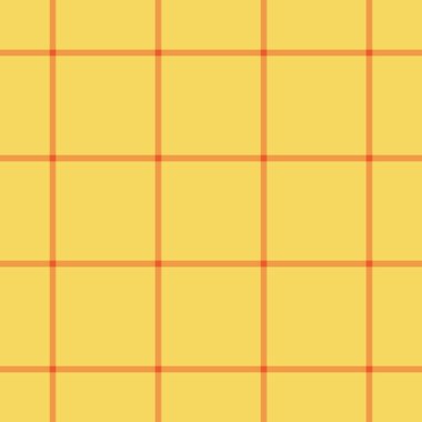 Örtülü kumaş desenli tekstil, geniş kontrol arkaplan ekoseli. Kırsal kumaş vektörü, sarı ve turuncu renk paletinde pürüzsüz..