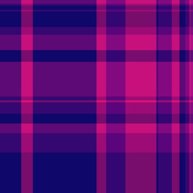 Küçük ekose kumaş, şenlik desenli kusursuz vektör. Bandana arka plan tekstil kontrol pembe ve morumsu renk paleti.