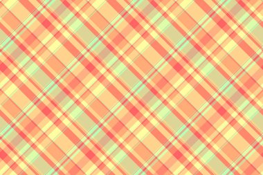 İspanyol desenli ekose arka plan, ringa kemiği tartlı kumaş. Çizgili desensiz turuncu ve kırmızı renk paletinde tekstil vektörü.