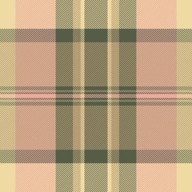 Kıyafet vektörü ekose ekose, erkeksi arka plan dikişsiz tekstil. Kehribar ve kırmızı renk paletinde boşluk desen kontrol kumaşını kopyala.