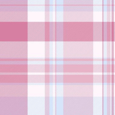 Düz tartan desenli arka plan, tekstil kumaş dikişsiz paket. Kağıt deseni ışık ve kar rengi paletinde kontrol vektörü.