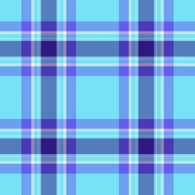 Eğri kumaş deseni, antika arka plan tekstil kontrolü. Mavi ve açık renk paletli kusursuz tartan vektör ekoseli kadın.