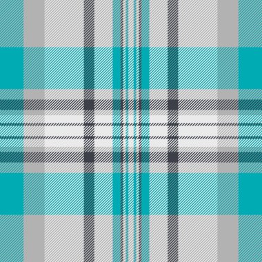 Çizim kalıbı kusursuz, boş tartan vektör kumaşı kontrolü. Sahne dokusu ekose tekstil arkaplanı beyaz ve antika çelik renk paleti.