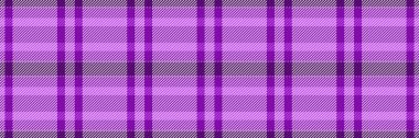 Tarafsız arka plan tartan vektörü, görkemli tekstil dikişsiz kumaş. Drapery desen ekose desen kontrol mor ve açık renk paleti.