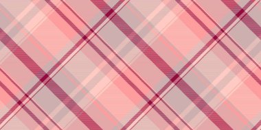 Manzara desenli kumaş tartan, geniş arka plan tekstil dikişsiz. Okula geri dön Pastel ve kırmızı renk paletinde desen ekose vektörünü kontrol et.