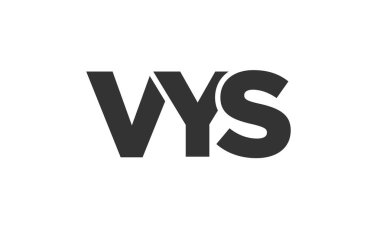 VYS logo tasarım şablonu güçlü ve modern kalın metin ile. Basit ve minimal tipografi içeren ilk tabanlı vektör logosu. Moda şirket kimliği.