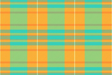 Ağ kumaşı pürüzsüz, hippi vektör desenli ekoseli. Kehribar ve mandalina renk paletinde tekstil arkaplan dokusunu kontrol et.