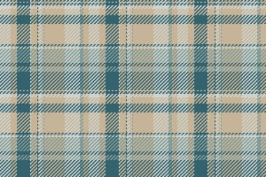 Yaz aylarında ekosesiz vektör, soluk doku kumaş deseni. Pastel ve cyan renk paletinde Arapça tekstil tartan arkaplanı kontrol et.