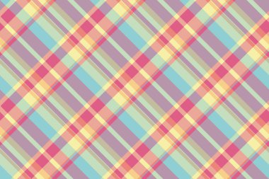 Koleksiyon kumaş ekose kumaş, güçlü tartan özgeçmiş kontrolü. Kırmızı ve pastel renk paletinde kusursuz vektör deseni dizayn et.