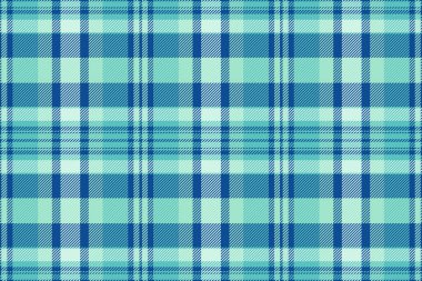 Karmaşık desen dokusu vektörü, sanatsal kontrol ekose tekstili. Açık ve mavi renk paletinde harika kumaşlı, dikdörtgen arkaplan.
